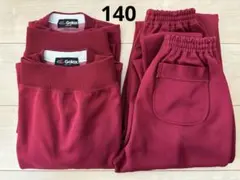 Galax 体操服ジャージ上下4点セット140 赤