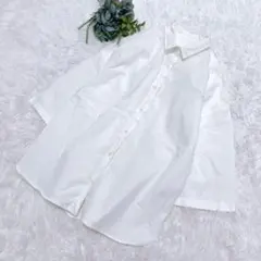 【ジーユー】GU シャツ ブラウス オーバーサイズ ゆったり ホワイト M