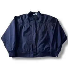 90s ビンテージ ダービージャケット ネイビー 古着 アメカジ 短丈