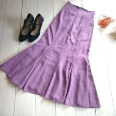 GRL マーメイドスカート ラベンダー 後ろゴム M