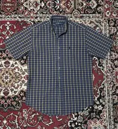 90s インド製 Ralph Lauren BLAIRE チェック 半袖シャツS