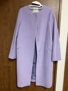 ロングコート ノーカラーコート