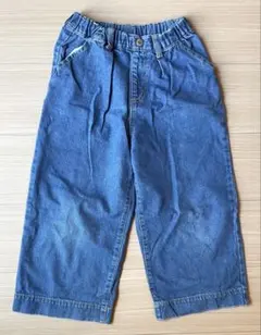 BRANSHESデニムブルー ワイドパンツ 100cm~