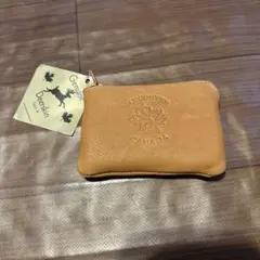 鹿革 コインケース ベージュ