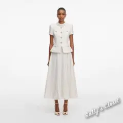 ❤️26新作 新品♡ SelfPortrait 白切替ロングワンピース♡ J19 - メルカリ