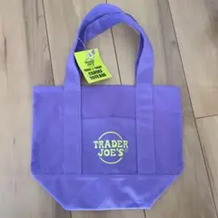 TRADER JOE'S パープル トートバッグ タグ付き 未使用