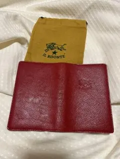 IL BISONTE レザー手帳カバー レッド