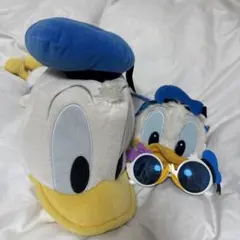 ドナルドダック パスケース、帽子、サングラスセット ファンキャップ