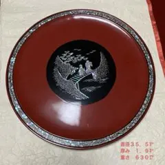 ⭕447 九谷焼 色絵 なます皿5客 無傷 万年青おもと茄子図 江戸末明治期