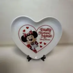 ディズニー　スーベニア　トータリーミニーマウス　お皿　ハート