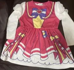 美品☆わんだふるプリキュア　キュアワンダフル なりきりワンピース　120 女の子