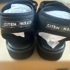 マ*️様 CITEN 厚底サンダル ブラックのサムネイル