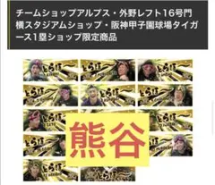 阪神タイガース 優勝 2025 とらほーシークレットフェイスタオル 熊谷敬宥