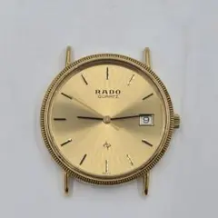 電池新品　ラドー QZ 113.5131.2 ゴールド文字盤 デイト ラウンド