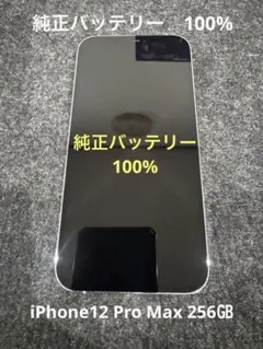 【純正バッテリー100%】iPhone 12 Pro Max 256GB＋おまけ