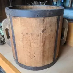 108年前！縁起物　大正貳年　酒樽　アンティーク　インテリア　秤　一斗枡 108年前！縁起物 大正貳年 酒樽 アンティーク インテリア 秤 一斗枡