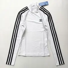 新品未使用　アディダス　adidas 長袖Tシャツ白　ホワイト　S アディカラー