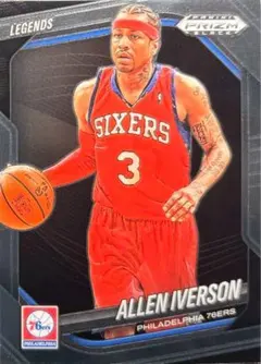 【726】76ERS ALLEN IVERSON PRIZM BLACK