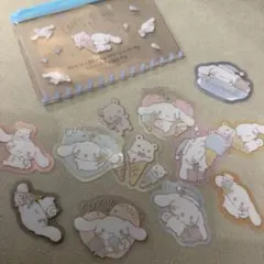 サンキューマート フレークシール シナモロール ステッカー 12枚セット