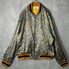 希少 新品 ダイアモンドドッグス A_I_R シルク ブルゾン 総柄 スキー