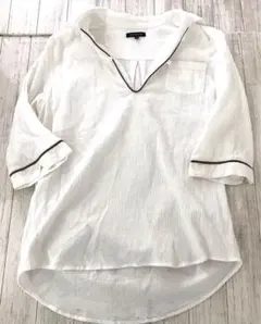 URBAN RESEARCH プルオーバー デザインシャツ リネン 白 38