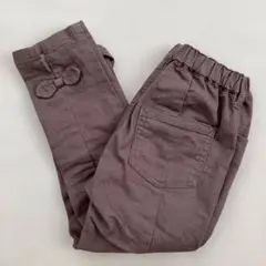 アプレレクール　リボン付きボトム　八分丈