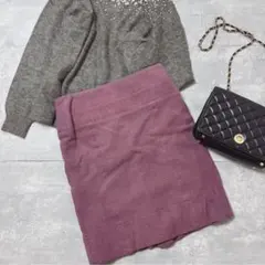 イタリア製 大きいサイズ 最高級FENDI 42フェンディ スカート ピンク