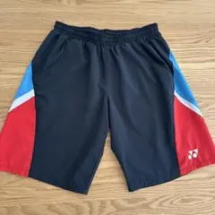ヨネックス ハーフパンツ Lサイズ ブラック×レッド×ブルー ベリークール