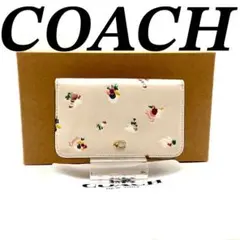 コーチ 二つ折り財布 短財布 レザー ライトピンク マルチカラー 71101