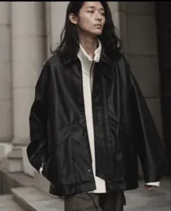 WYM LIDNM FAUX LEATHER MILITARY BLOUSON