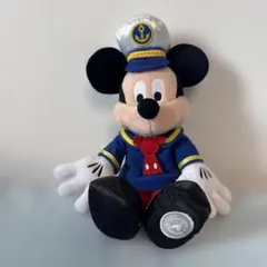 【海外限定品】ミッキーマウス 船長ぬいぐるみ 約30cm 香港ディズニーランド