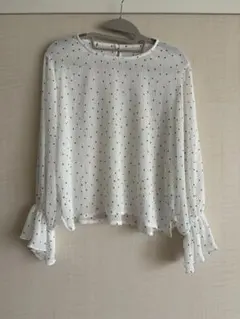 fifth ドットシフォンブラウス