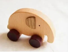 木製象おもちゃと積み木セット