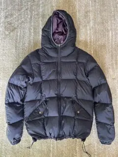 eddie bauer プレミアムグース　リバーシブルダウン S ブラック