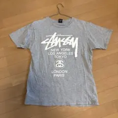 Stussy ワールドツアー 両面ロゴTシャツ M