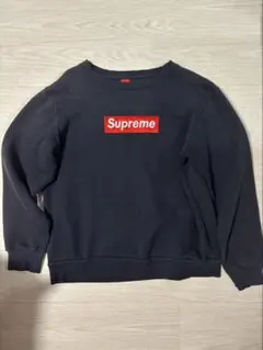 ネイビー ロゴ入り トレーナー