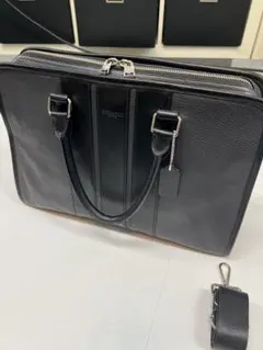 COACH メンズ 2way ビジネスバッグ ブリーフケース 黒 - メルカリ
