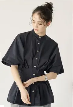 オンワード樫山　#Newans ブラウス　ブラックのサムネイル