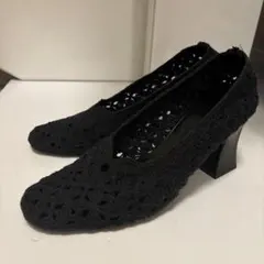 週末セール【美品】The Row Elastic crochet pumpsのサムネイル