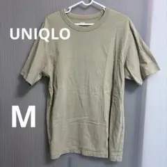 UNIQLO ユニクロ　U ベージュ Tシャツ Mサイズ　古着