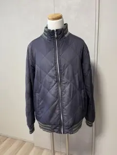 古着 ネイビー キルティングジャケット
