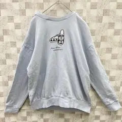 ★美品★組曲　パーカー　160 ライトブルー　綿100% ゆったり　レディース