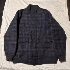 90s ヴィンテージ ウールリッチ ブルゾン チェック ネイビー ジャケット