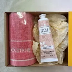 【新品】ロクシタン タオル＆30mlハンドクリーム ギフトセット