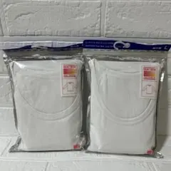 新品／未開封HEATTECH クルーネックTシャツ 2枚セット L