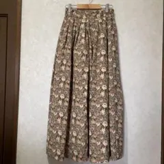 手放したくないヴィンテージ 花柄 ロングスカート