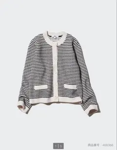 ユニクロ　ニットショートジャケット　L