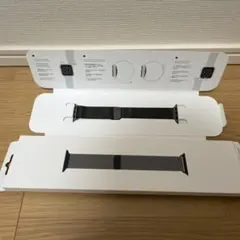 純正品 美品 箱あり アップルウォッチ ミラネーゼループ グラファイト 40mm