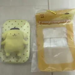 サンリオ　スクエア缶バッチ&カバー　ポムポムプリン