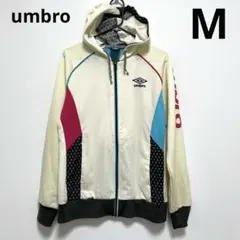 アンブロ レディース フットサル ジャージジャケット M クリームイエロー 白